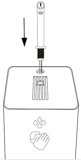 DAN DRYER 3192 Column Large Capacity Hand Sanitiser - plastic