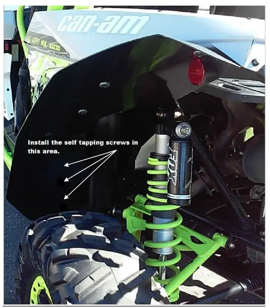 MUDBUSTERS 95100 Can Am Maverick Fender Flares - 3