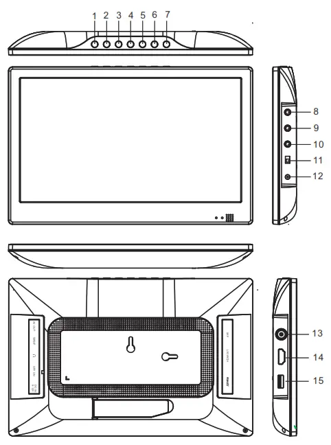 AXXION AXX-1028 Portable LCD T - 1