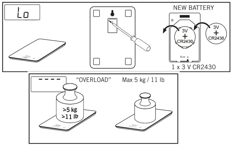 SOEHNLE Page Compact 300 Marble Digital Kitchen Scales - Figure 5