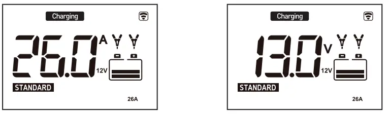 TYPE S AC532577 26A WiFi Battery Charger and Maintainer - battery timer 1