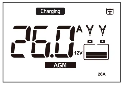 TYPE S AC532577 26A WiFi Battery Charger and Maintainer - battery timer 11