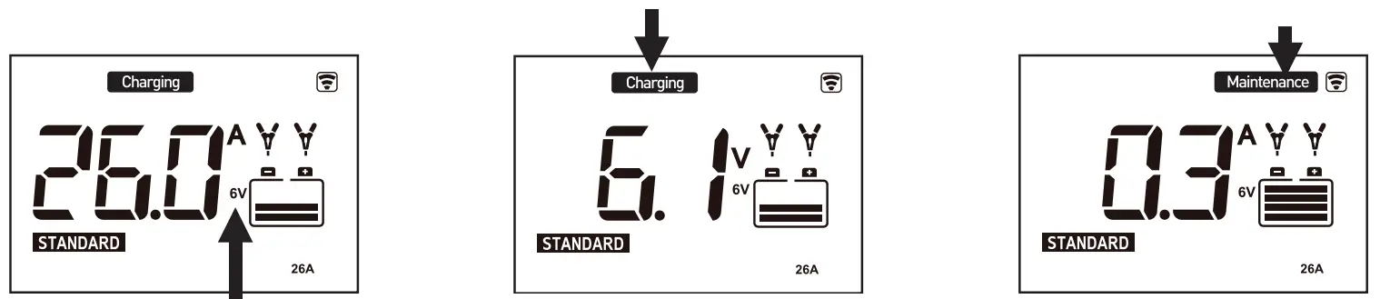 TYPE S AC532577 26A WiFi Battery Charger and Maintainer - battery timer 2