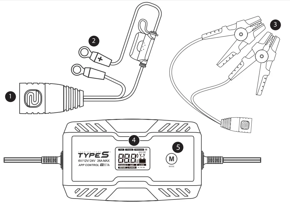 TYPE S AC532577 26A WiFi Battery Charger and Maintainer - fig
