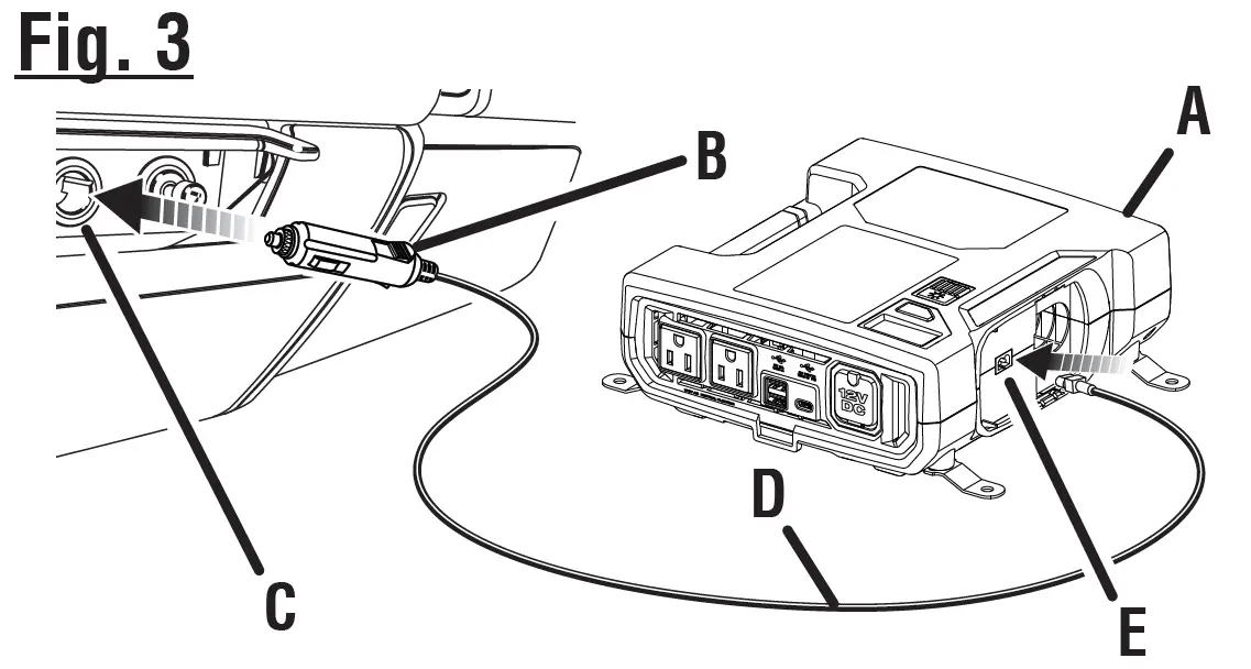 RYOBI RYi1030A 1000W Auto Power Inverter 3