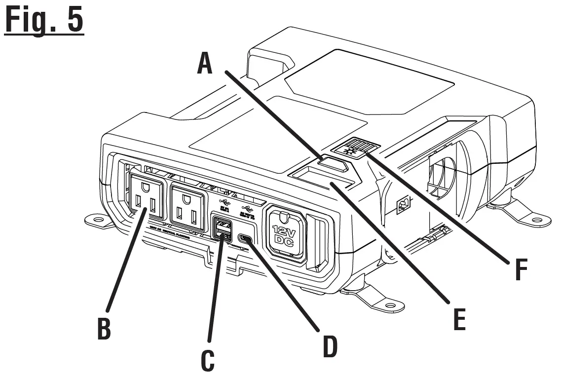 RYOBI RYi1030A 1000W Auto Power Inverter 5