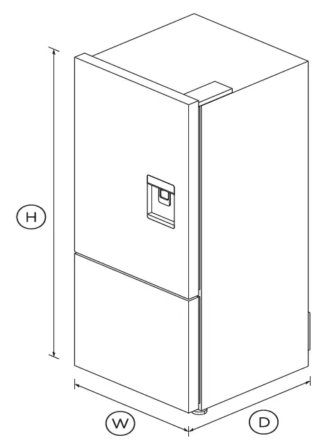 FISHER PAYKEL RF402BRPUX6 63.5cm 380L Freestanding Refrigerator Freezer 1