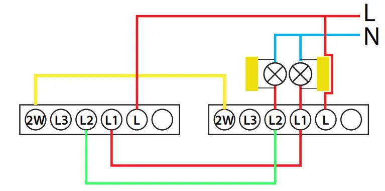 PNI CS101 2 Way 4 Way Touch Switch - fig 1
