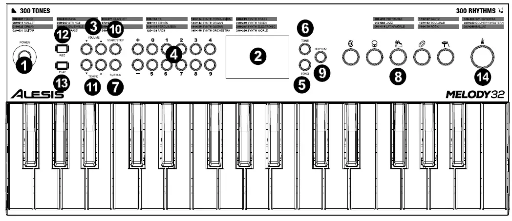 ALESIS Melody 32 32-Key Portable Keyboard 2