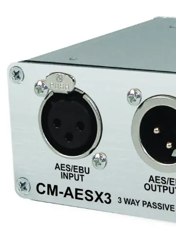 SONIFEX CM AESX3 Single 3 way AESEBU Passive Splitter - cover