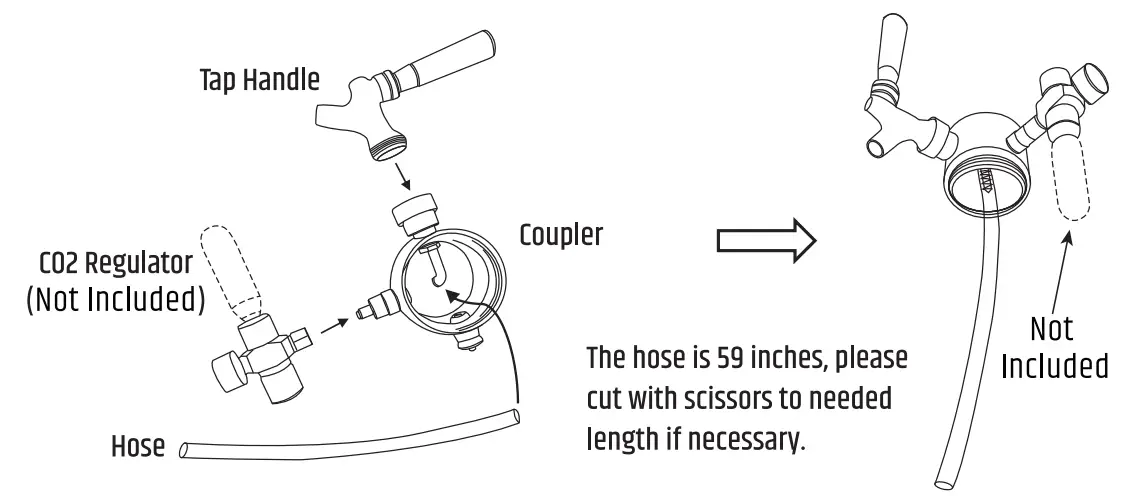 RAZORRI Comodo CG640Z Stainless Steel Beer Growler - Product 1