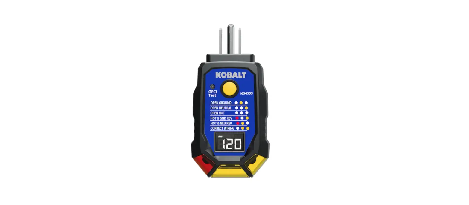 Kobalt Et-19l 30-250-volt Digital Receptacle Specialty Meter User Manual