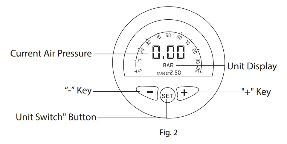BLAUPUNKT TIF 30 DA - 12V Tyre Inflator- Fig. 2