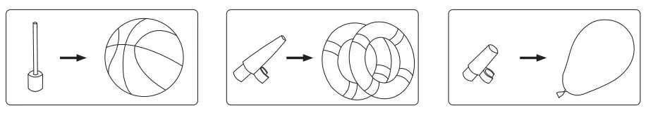 BLAUPUNKT TIF 30 DA - 12V Tyre Inflator - inflator nozzles
