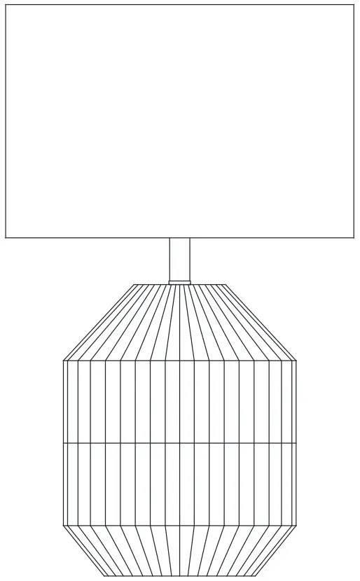 HAMPTON BAY HDP15317 Quinton Table Lamp