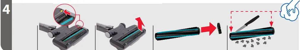 Trisa T9670 Upright Vacuum Cleaner - Cleaning 4