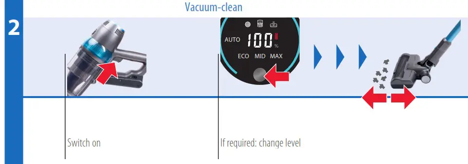 Trisa T9670 Upright Vacuum Cleaner - Use 3