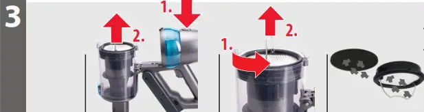 Trisa T9670 Upright Vacuum Cleaner - Use 5