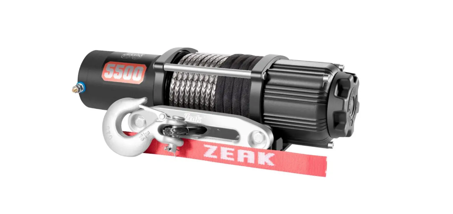 Zeak 5500 Lb Synthetic Rope Winch Owner's Manual