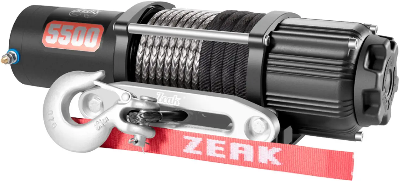 ZEAK 5500 lb Synthetic Rope Winch