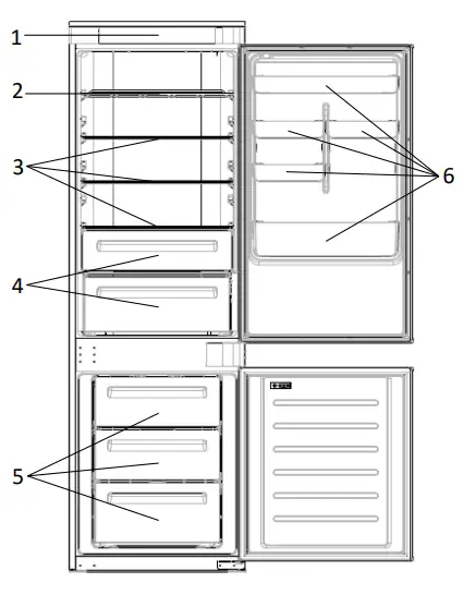 HOOVER-HOBT3518FWK-H-Fridge-No-Frost-Fridge-Freezers-fig-2