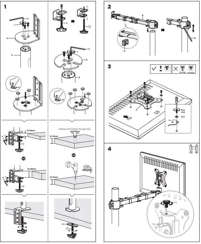 ACT-AC8325-Monitor-Desk-Mount-fig-2