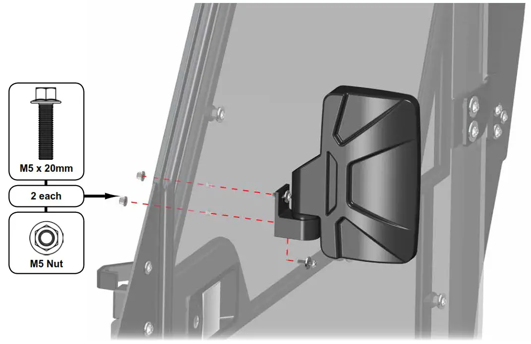 SUPERATV Can Am Defender Convertible Cab Enclosure Doors - Product Overview 21