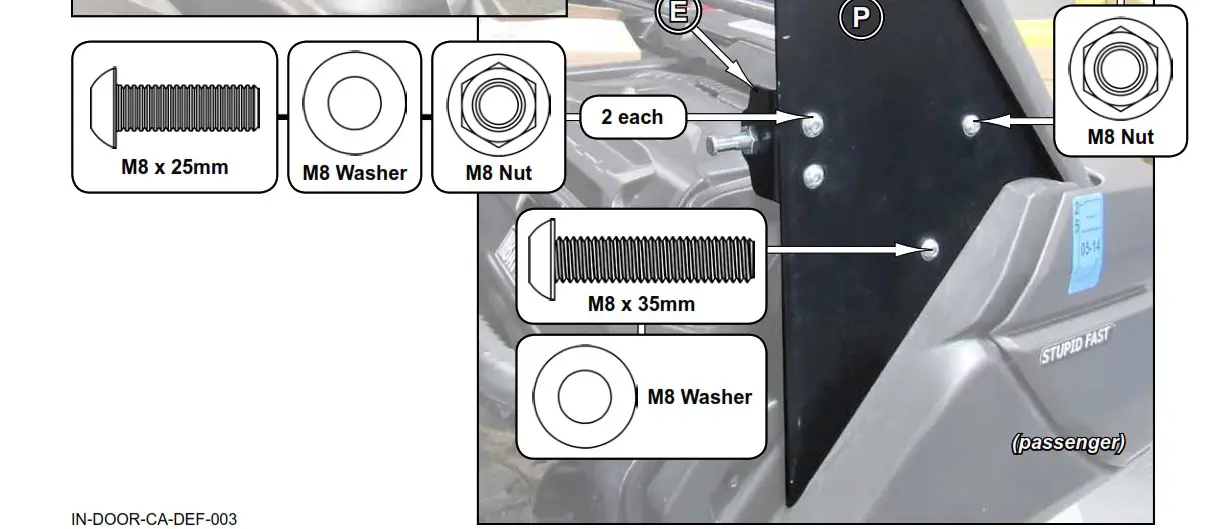 SUPERATV Can Am Defender Convertible Cab Enclosure Doors - Product Overview 9