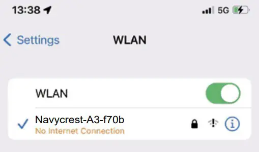 Navycrest A3 4K WiFi 2160P Dash Camera - WiFi connection