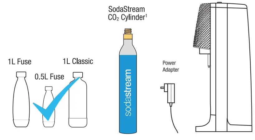 SodaStream Spirit One Touch Sparkling Water Maker-system