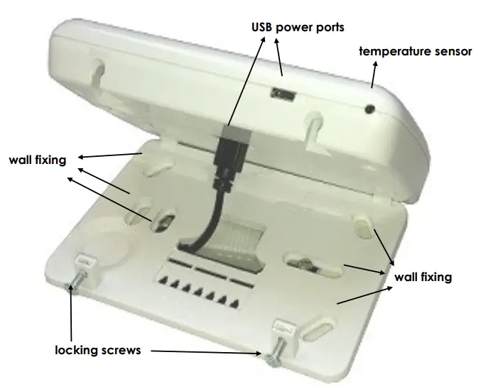 Power adapter for fixed installation