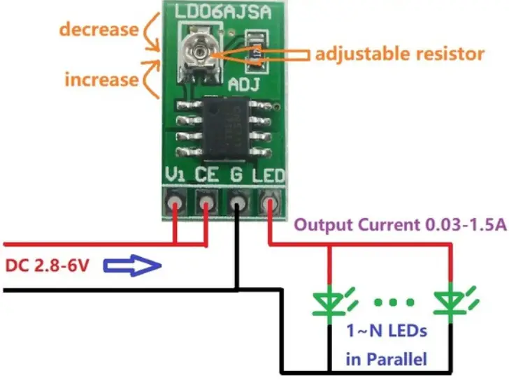 instructables CN5711 Driving LED with Arduino or Potentiometer - Figure 2