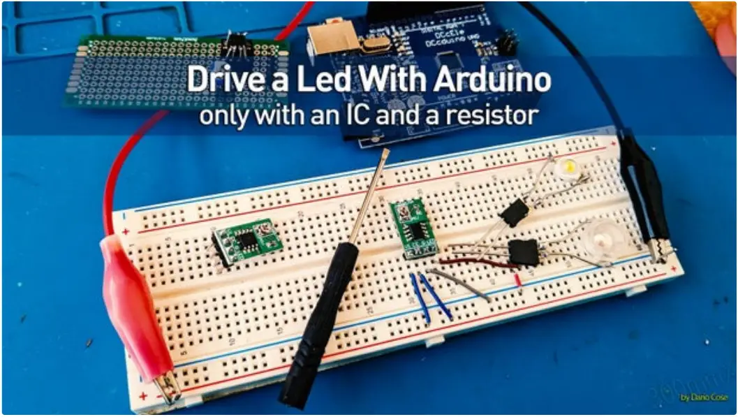 instructables CN5711 Driving LED with Arduino or Potentiometer