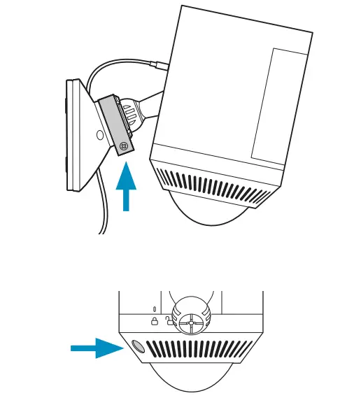 Ring Spotlight Cam Plus Plug-In Security Camera - compartment