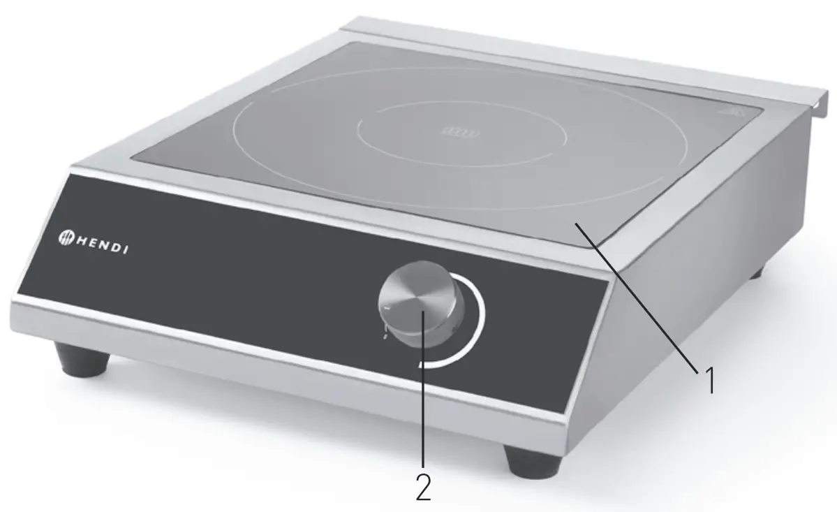 HENDI 3000 M Induction Cooker - Control