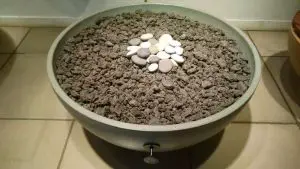 FIG 5 PLACEMENT of LAVA ROCKS