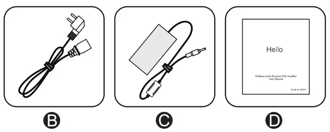 Hello Wireless Audio Receiver with Amplifier B0308 - fig 2