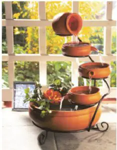 Wetelux Solar Cascade Fountain