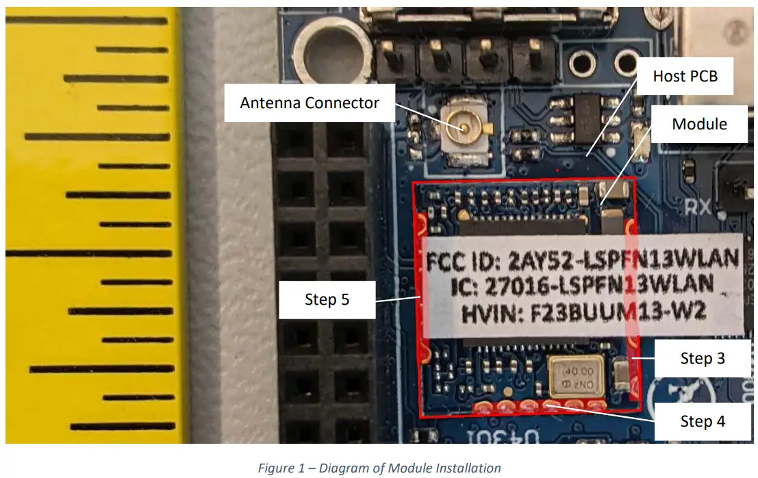 Coulomb LSPFN13WLAN WiFi BLE 4 0 Module