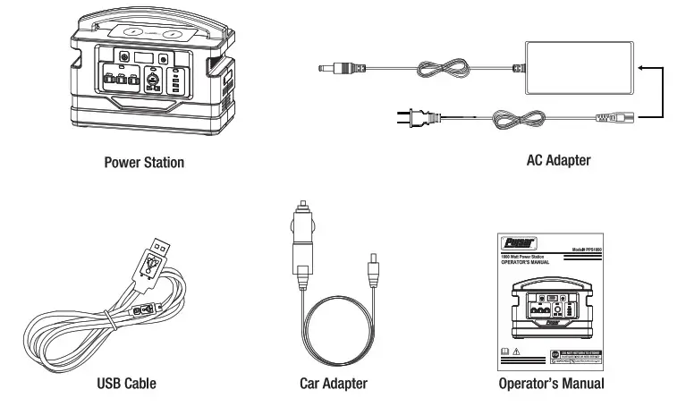 Pulsar PPS1000 Portable Power Station- Box
