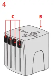 SKROSS MUV Micro USB Travel Adaptor - Fig 1