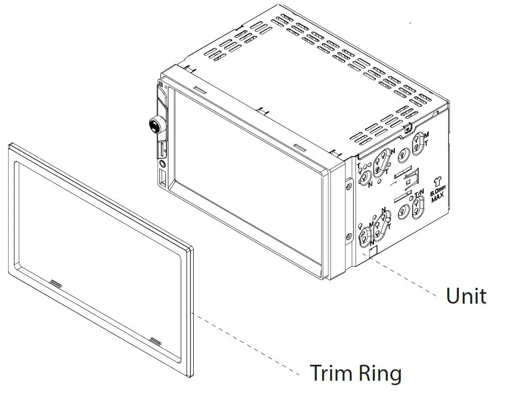 JENSEN CM7MIR 7-Inch Touch Screen Multimedia Mechless Receiver FIG-2