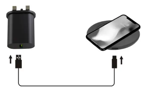 rapoo XC145 Wireless Charging Pad- installation.