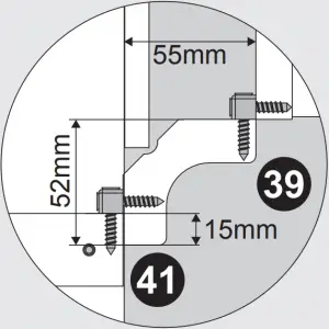 Corner Post Fitting 39-41-A
