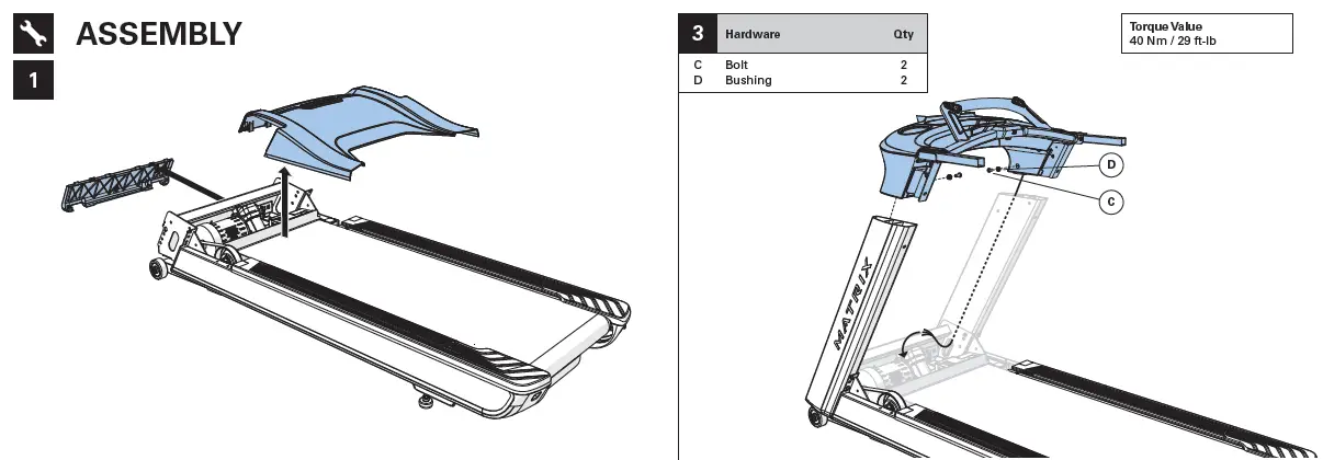 MATRIX Performance Treadmill with Touch Console fig 1
