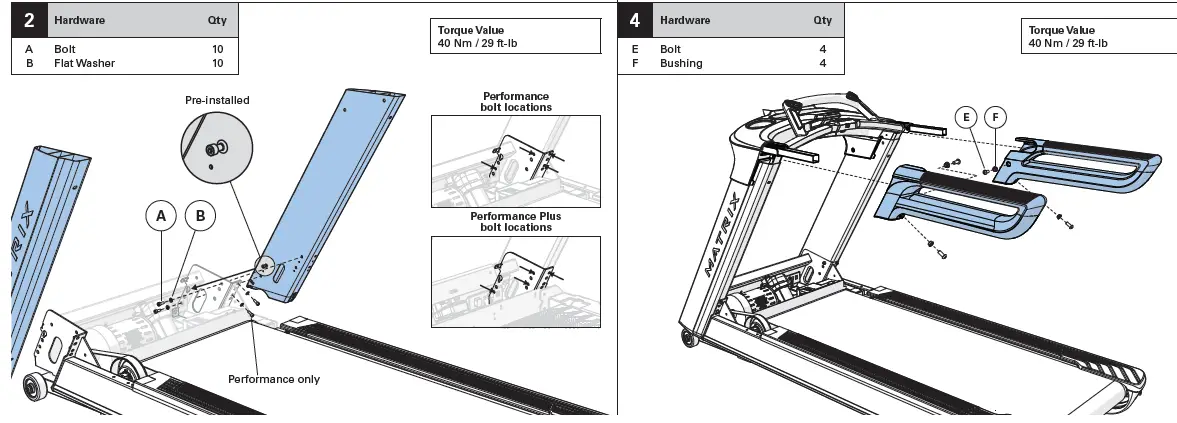 MATRIX Performance Treadmill with Touch Console fig 2