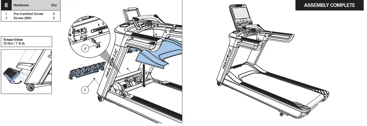 MATRIX Performance Treadmill with Touch Console fig 4