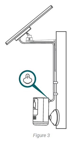solar panel's power cable to connect