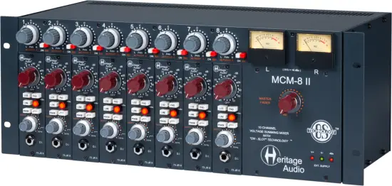 Heritage Audio MCM-8 II 8-Slot 500 Series Enclosure with 10-Channel Summing Mixer