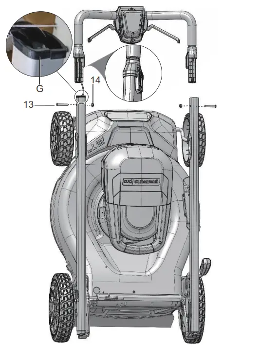 greenworks pro MO60L06 60V Battery Cordless Walk Behind Lawn Mower - overview 12
